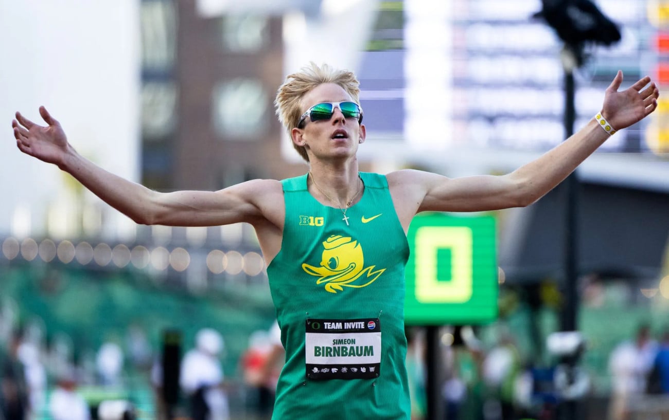 Oregon's Simeon Birnbaum Runs Away From NCAA 1500m Field for Most Lopsided Win in a Decade 2