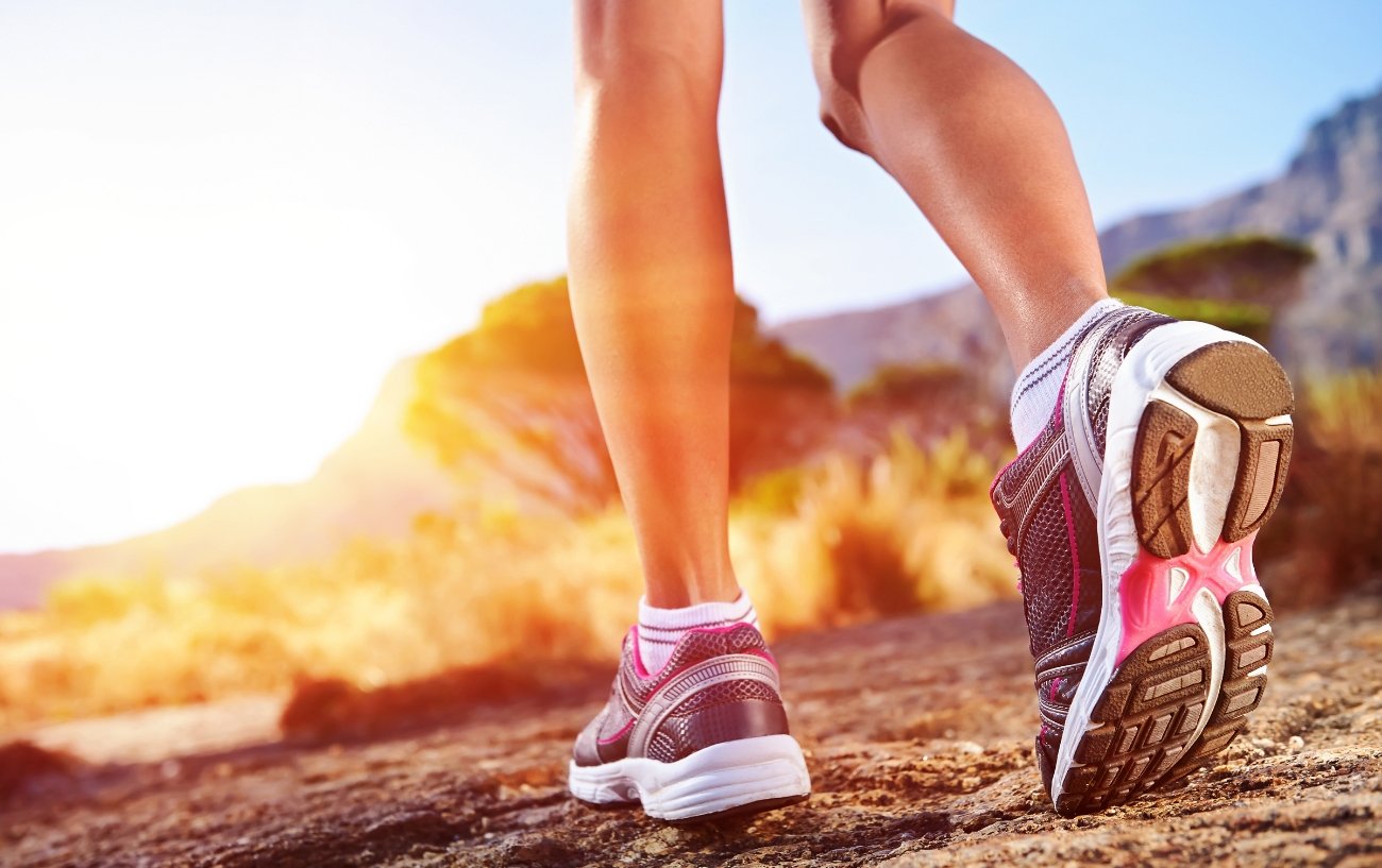 Woman Trail Running Shoe Close-up