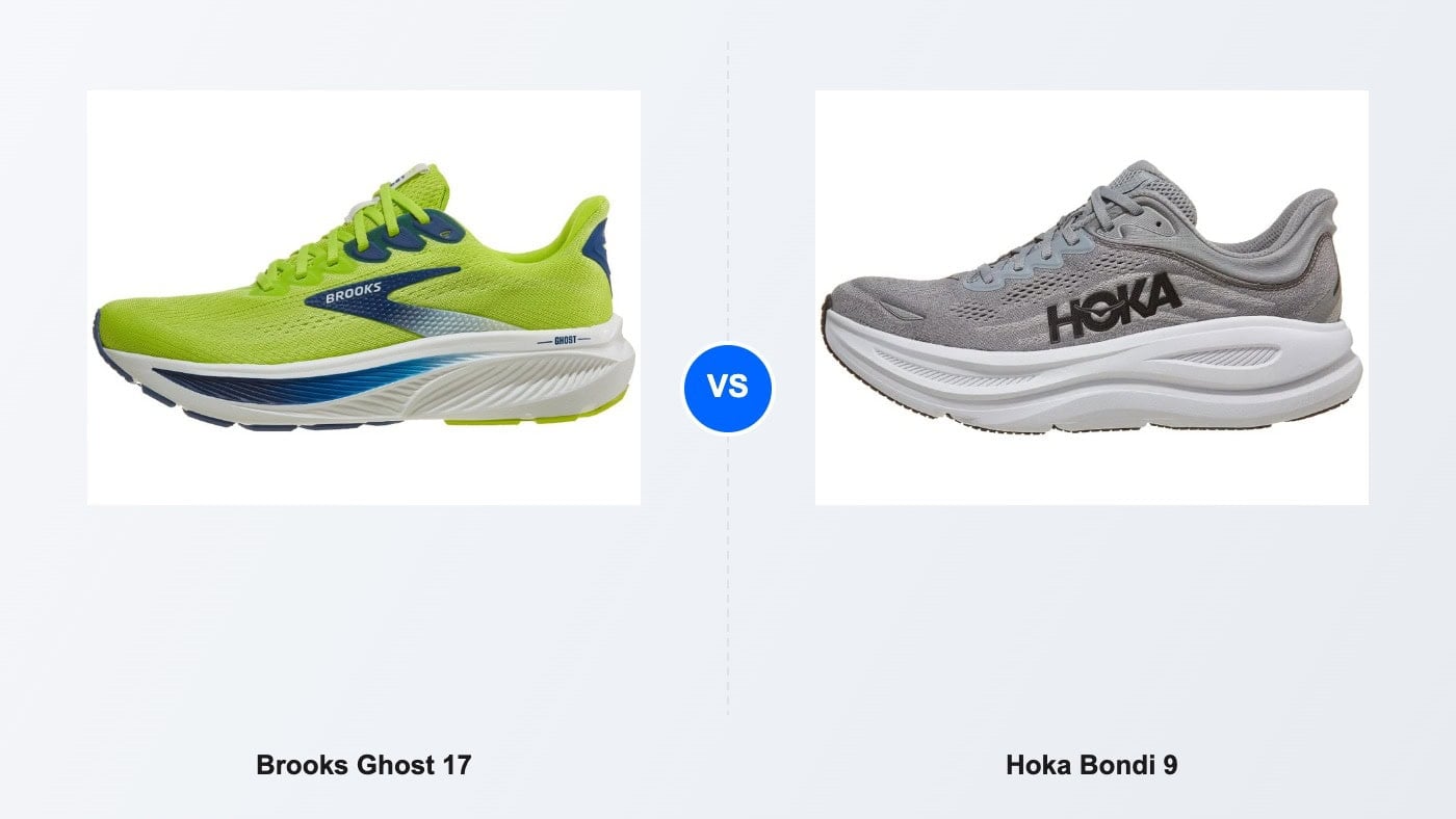 Brooks Ghost 17 vs Hoka Bondi 9 comparison