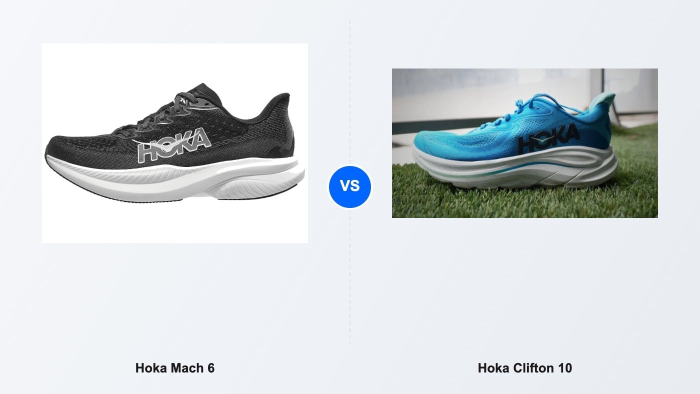 Hoka Mach 6 vs Hoka Clifton 10 comparison