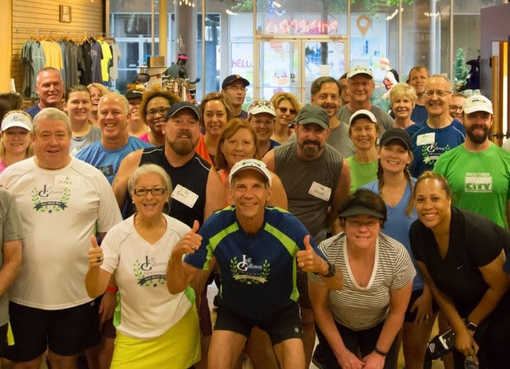 Jeff Galloway at a running clinic.