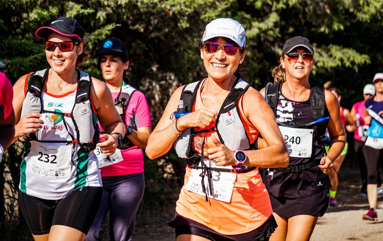 Some women in a running race