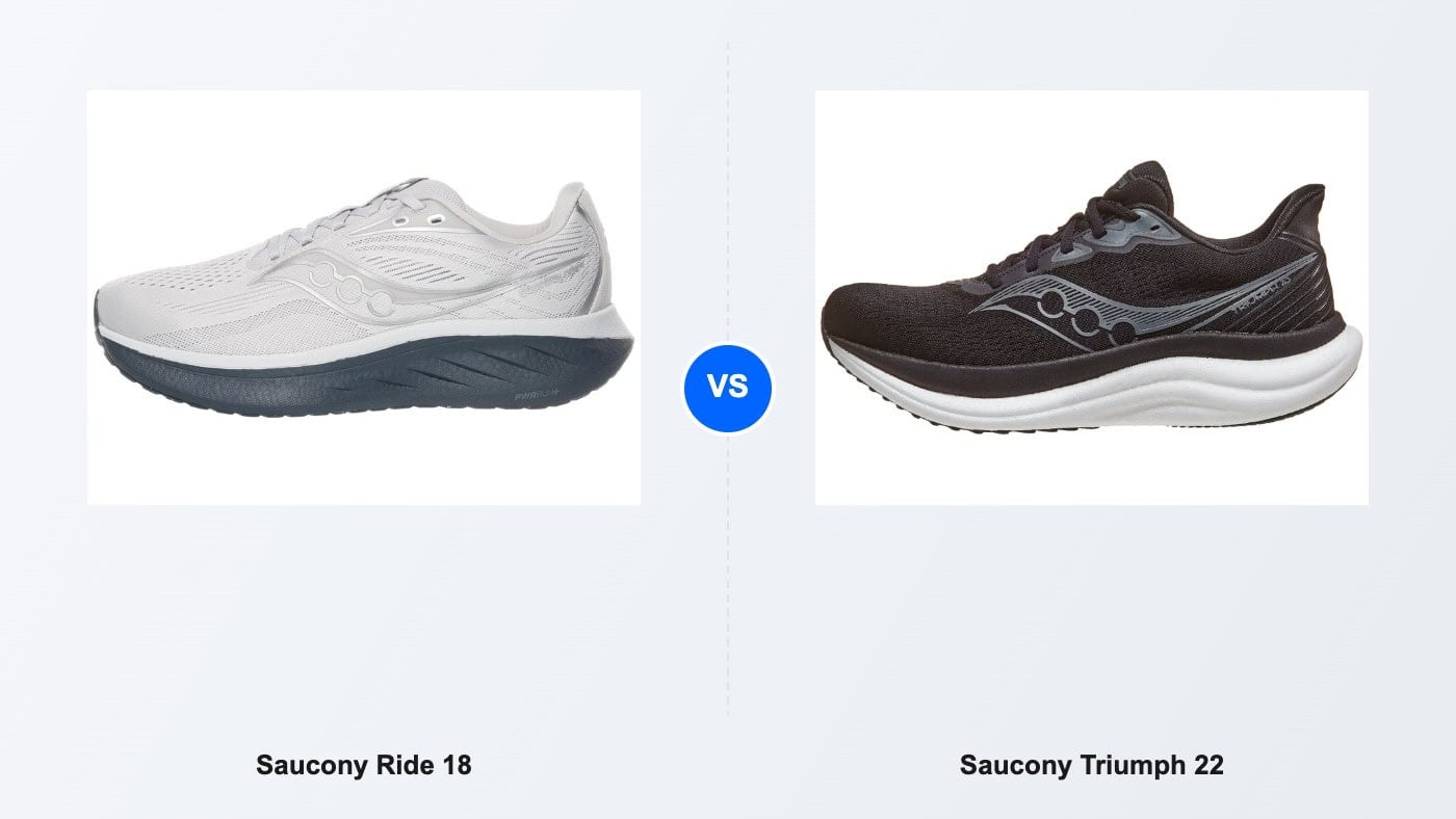 Saucony Ride 18 vs Saucony Triumph 22 comparison